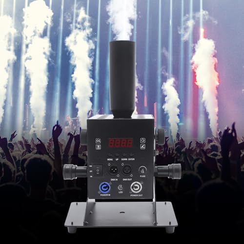 Máquina de humo LED CO2, generador de niebla para escenario y cañón CO2 con manguera de 6 m, control DMX de 250 W para fiestas DJ, cumpleaños y bodas miniatura 2