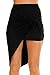 Produktbild Hippolo Damen Wickelrock, Sexy, mit Knoten, asymmetrisch schwarz XL