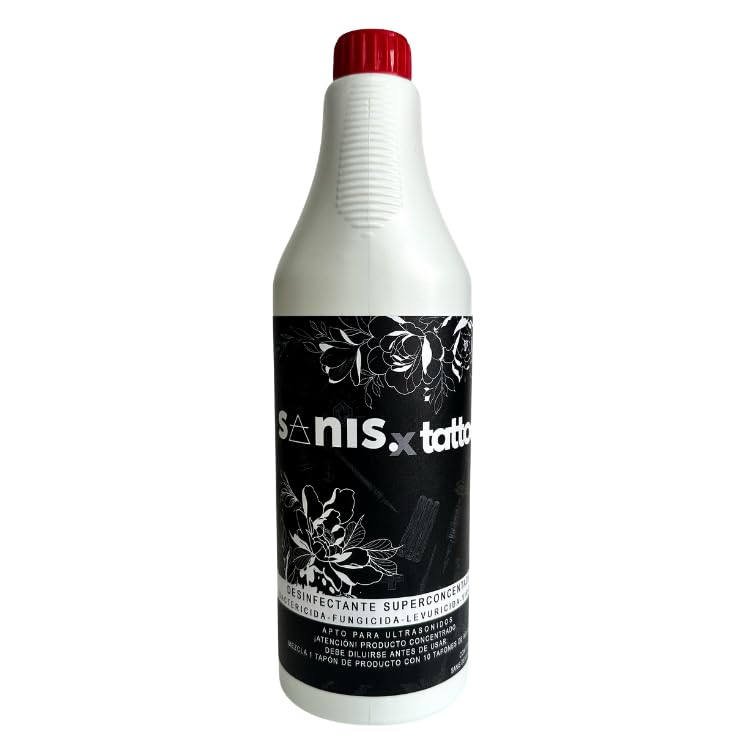 Desinfectante liquido concentrado, Bactericida, fungicida, viricida y levuricida, Apto para ultrasonidos y materiales delicados 1L