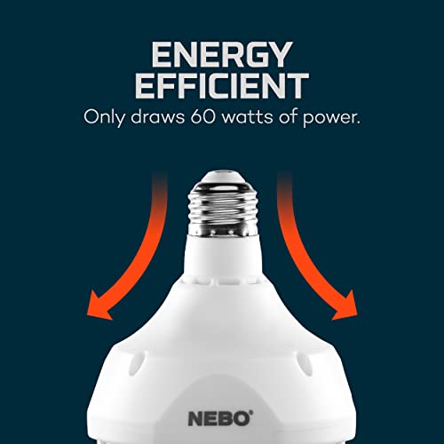 Nebo High Bright Extremely Bright Led Garage Light, Multi-Position Adjustable Panel 9000 Lumen 60W Utility Light For Garage Ceilings, Attics, Workshops,White #TOP6