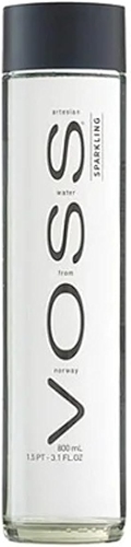 Água Norueguesa Voss Com Gás Sparkling Em Vidro 800ml
