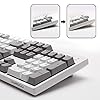 DURGOD Heavy Duty Mechanical Keyboard with Cherry MX Brown Switches N-Key Rollover 104 Keys(PBT Keycaps) Type C Interface for Gamer/Typists/Office/Home (White，ANSI/US) #3