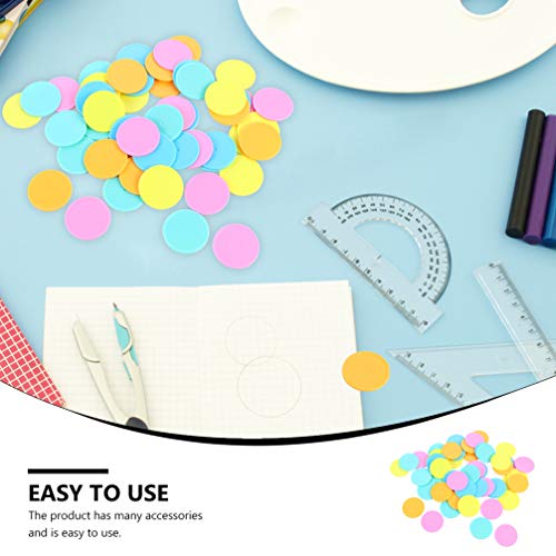 STOBOK 50 Pcs Chip de Bingo Pequenos Contadores de Aprendizado de Plástico Contando Marcadores de Di