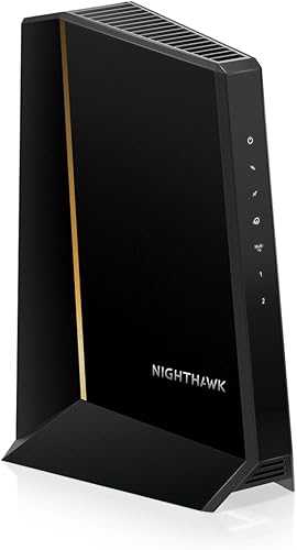 NETGEAR Nighthawk DOCSIS 3.1 Cable módem de división mediaalta (CM3000-1AZNAS) Aprobado para las velocidades más rápidas de hoy Funciona con todos