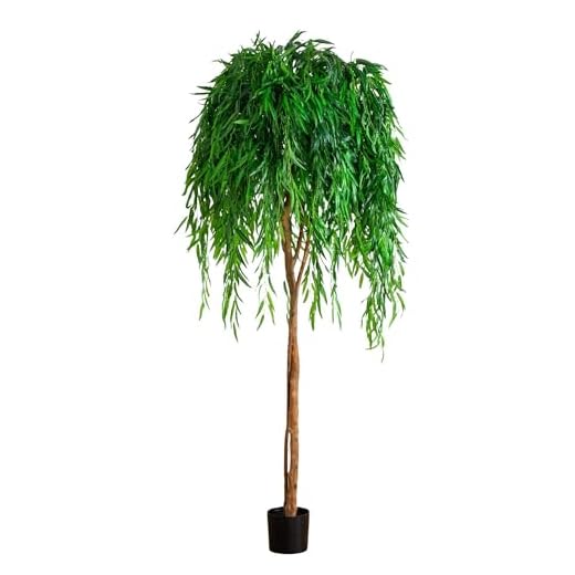 Nearly Natural 7ft. Willow Artificial Silk Trees, Green