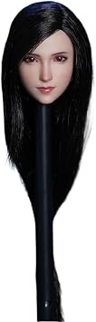Fremego 1/6 Scale Female Head Sculpt,Fantasy Girl Planted Hair Head Carved for 12inch Female Phicen TBLeague Action Figure Body Long Hair