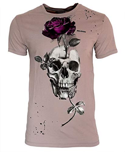 Religion Growing Skull - Camiseta para hombre rojo M