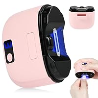 AOOWU Elektrischer Nagelknipser, Nageltrimmer Nagelpolierer 2 in 1, Nagelreste mit Licht, Kabelloser 3-Gang-Nagelknipser, Kein Lärm Fingernagelknipser für Babys, Ältere Menschen und Erwachsene