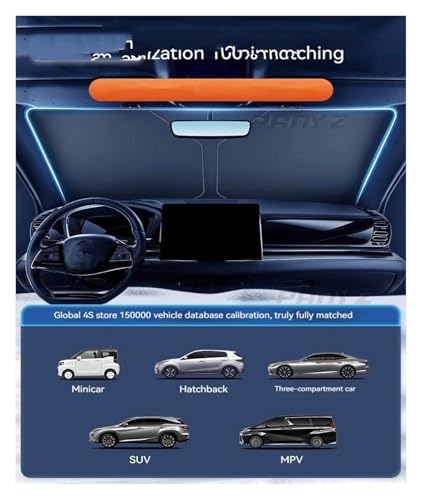 Parasol ventanilla coche plegable con protección UV accesorios parabrisas 6