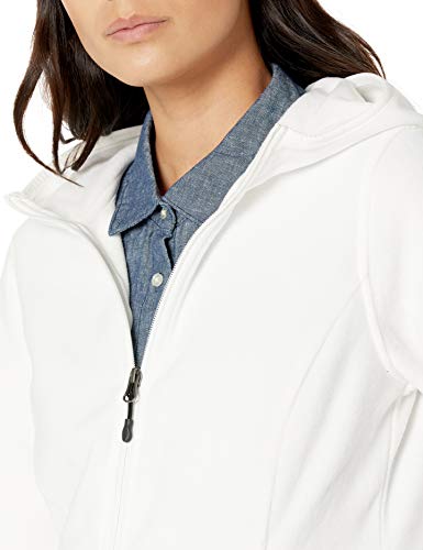 Amazon Essentials Women's Long-Sleeve Hooded Full-Zip Polar Fleece Jacket, Ivory, Small #TOP2