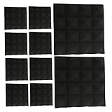 TOYANDONA 10 Stück Teiliges Hohe Dichte Pyramidenschallabsorber Akustikpaneele Selbstklebend...