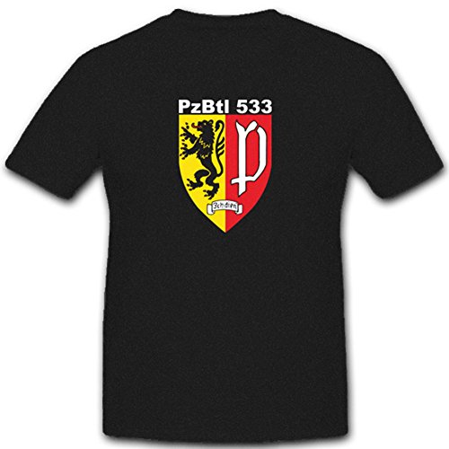 T-shirt Panzerbataillon Pzbtl 533 Noir en XXXX-Large pour Homme