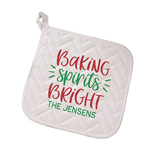 Personalization Universe Baking Spirits Bright Personalized Adult Potholder