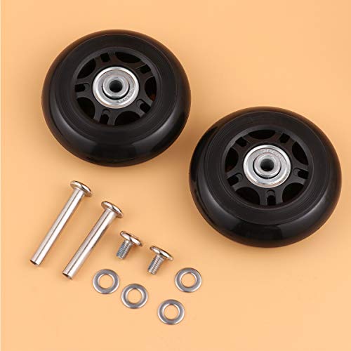 2 Unidades Roda De Substituição De Mala De Bagagem Roda De Reparação De Bagagem Rodízio Rodas Girató