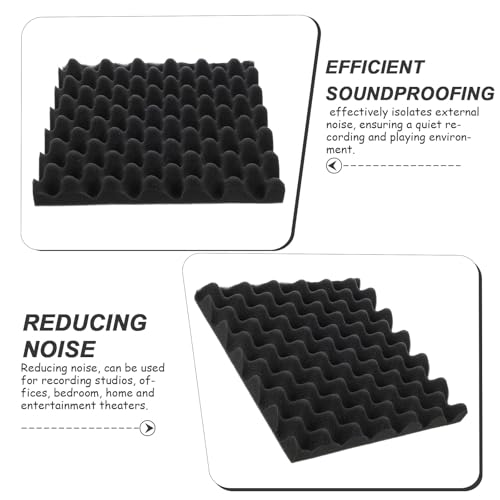 Panneaux Insonorisants Coton Isolation Phonique Murale Intérieure 12 Pcs