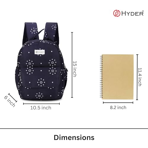 Image of HYDER Bloom 15L Cute & Stylish College Bag for Girls | Padded Laptop Compartment | School, College, Office, Travel & Tuition Bag for Women | Durable Backpack