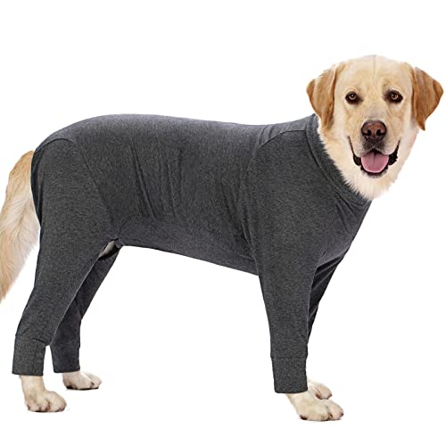 Image of kzrfojy Dog Recovery Suit for Dogs After Surgery Female Male Medium Large Dog Neuter Spay Onesie for Shedding Prevent Licking Surgical Wound Dog Cone Alternative