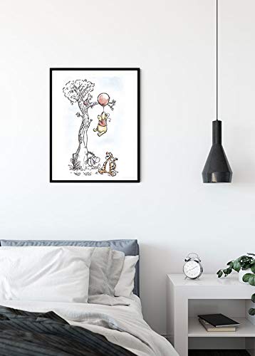 Komar Disney Wall Picture Winnie the Pooh Hang On Children's Room, Baby Room, Decoration, Art Print, Size 30 x 40 cm (Width x Height), Without Frame, WB059-30 x 40 cm, Colourful - Image 2