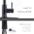 Ufaucet Kitchen Faucets with Pull Down Sprayer, Brushed Nickel High Arc RV Laundry Bar Commercial Sink Faucet, 1 or 3 Hole Stainless Steel Single Handle Faucets for Kitchen Sink with Deck Plate