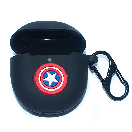 Image of OnePlus Nord Buds CE Protective Soft Silicone 360 Full Protection Dust-Proof Shockproof Case Cover with Hook (Cover Only) (Captain-America)