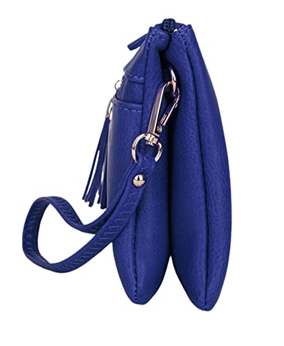 Image of Solene Women's Lightweight Multi Compartment Wristlet Clutch Wallet Crossbody Bag