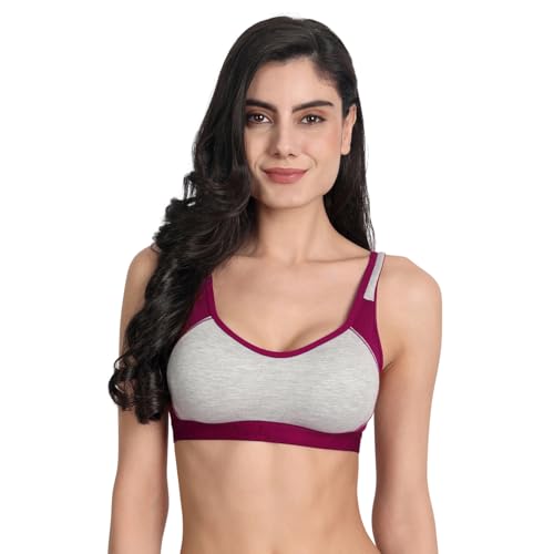 Image of Aimly Women's Cotton Non Padded Wire Free Full Coverage Bra