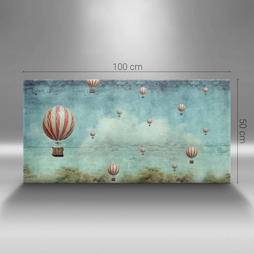 Ballons volants dans le ciel image sur toile déco murale moderne - 4