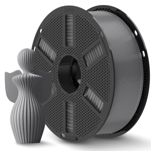 Image of JAYO Gray PLA Plus (PLA+) 3D Printer Filament 1.75mm 1.1KG Reusable Spool