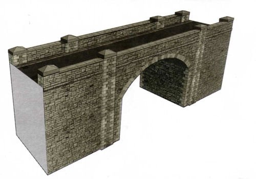 Superquick Stone Bridge / Tunnel - 1/72 OO/HO - Card Model Kit