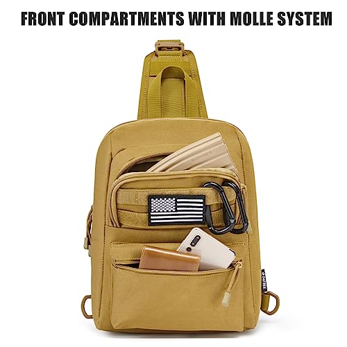 G4Free Tactical Sling Bag Backpack EDC Concealed Carry Bag Small Crossbody Shoulder Chest Pack — view 4