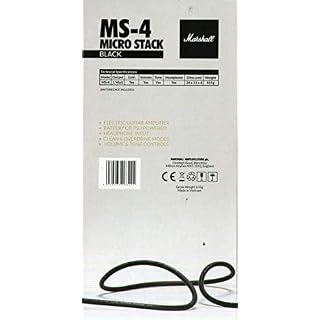 Marshall MS4 Mini amplificateur (Noir) - Les Beatles, Paul McCartney, John Lennon, RIngo Starr, George Harrison Marshall MS4 Mini amplificateur (Noir) – Image 2