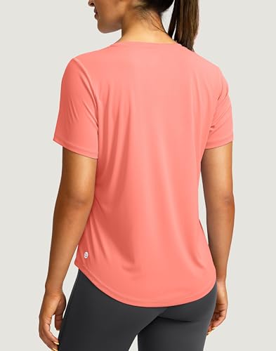 Women's Short Sleeve Workout Shirts UPF 50+ Sun Protection T-Shirts Quick Dry Breathable Gym Running Hiking Tops for Women - Image 3