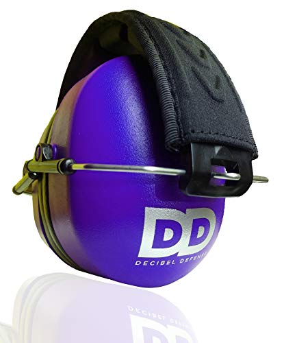 Image of DECIBEL DEFENSE Professional Safety Ear Muffs 37dB NRR - The HIGHEST Rated & MOST COMFORTABLE Ear Protection for Shooting & Industrial Use - THE BEST HEARING PROTECTION...GUARANTEED (PURPLE)