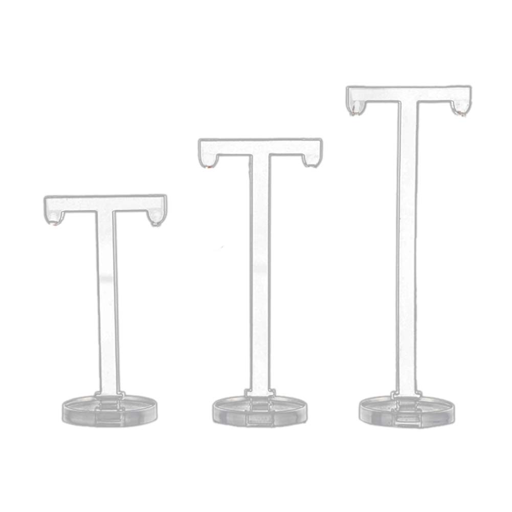 detee 3Pcs Acrylic T Shape Earring Display Earring Holder Earring Stand Jewelry Organizer Earring Jewellery Showing