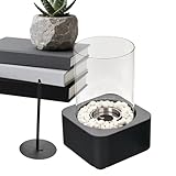 Tischkamin für den Innenbereich, Terrassenheizung, Tragbar Kamin, Mini Propangasbrenner, Rußfrei Edle Feuerschales Indoor & Outdoor, Tischfeuerstelle für Innenbereich als Dekorativer Ofen