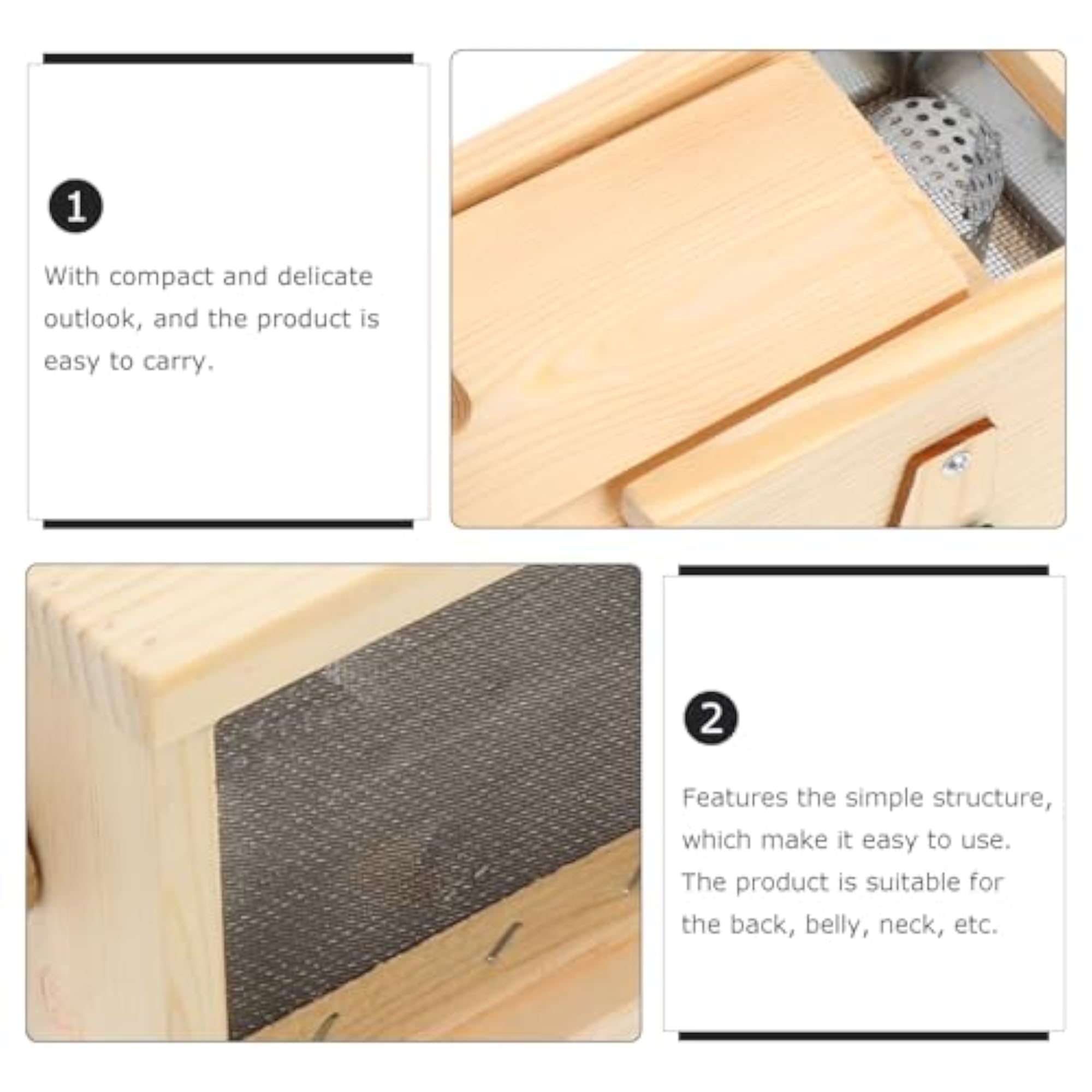 Wood Moxa Box for Moxibustion Therapy