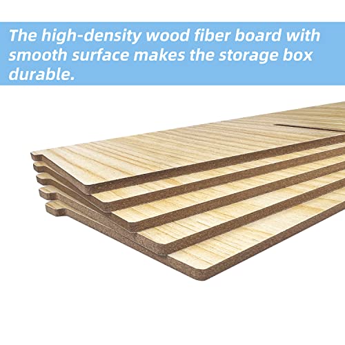 Hejall Wooden Desktop Storage Box Mobile Phone Management Storage Box Creative Desktop Office Meeting Finishing Grid Multi Cell Phone Rack Display (12 Grids) #TOP4