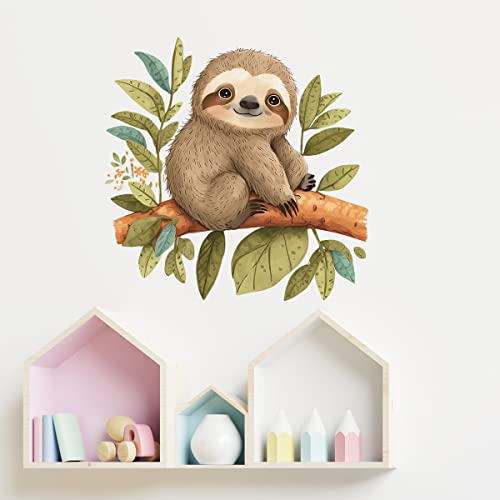 Vinilo Decorativo de Perezoso para Pared 38x38 cm miniatura 3