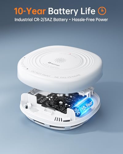 Image of Heiman Smoke Detector 10 Year Battery, photoelectric Smoke Alarm,1-Pack (3