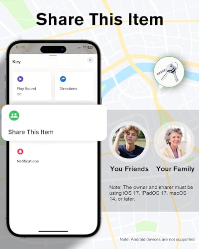 Nahaufnahme des austauschbaren CR2032-Batterie-Decks am Hauibela Tracker - Detailansicht von Smart Air Tracker 4 Pack...