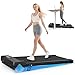 bigzzia Walking Pad Treadmill with Incline, Portable Treadmills Under Desk 8km/h, Running Machines for Home Small, with LED Display, Remote Control, 130kg Capacity, No Assembly