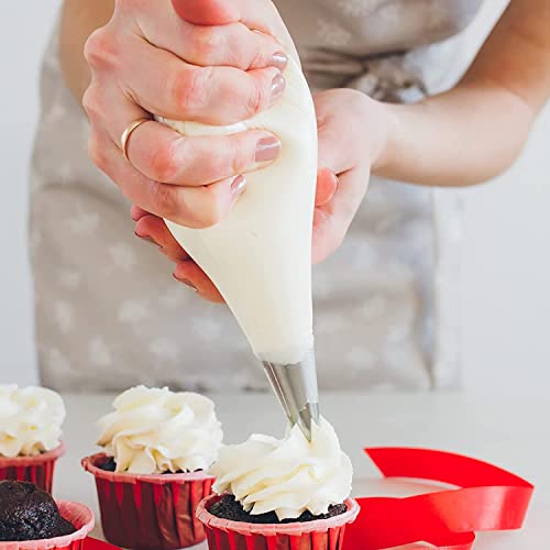 Mrcookie Thickened 98Pcs/Set Disposable Pastry Bag Icing Piping Bag Cake Cupcake Decorating Bags (Small Size) #TOP4