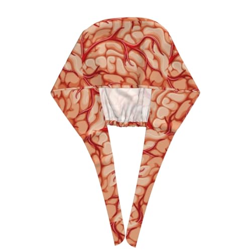 Image of Surgical Caps Men Women, Scrub Cap with Sweatband Adjustable | Tie Back Nurse Cap, Nursing Breathable Working Hat, Scrub Cap, Medical Hats