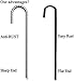 AAGUT Rebar Stakes 16 Inch J Hook Heavy Duty 8 Pack, 3/8 Inch Galvanized Metal Steel Ground Anchors Chain Link Fence Stakes for Camping Tent, Inflatables, Yard Decorations, Canopies & Swing Sets