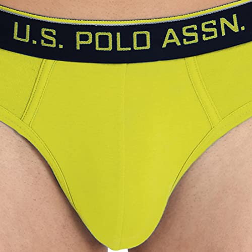 Image of U.S. Polo Assn. Mens Cotton Coolmax Solid I706 Briefs - Pack of 1