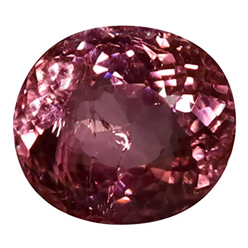 Tourmaline rose naturelle Mozambique 1,68 ct pierre précieuse ovale