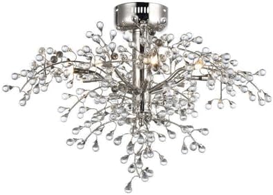 Maxim Cluster-9.6W 8 LED Semi-Flush Mount-28.5 Inches Wide by 18.75 inches high
