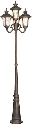Miniatura 1 de Livex Lighting 7669-58 Oxford 4 Light Outdoor 4 Head Post, Imperial Bronze
