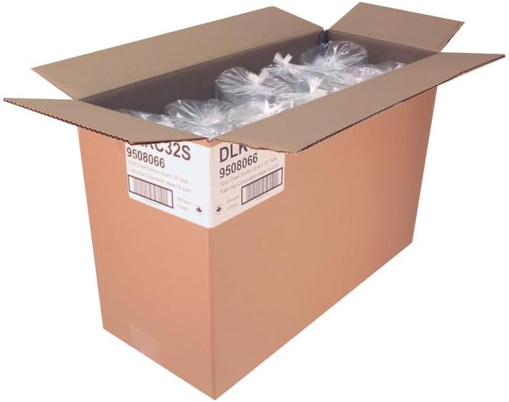 Kal-Clear/Nexclear Drink Cup Lids Squat Dome Lid with 1.75 Hole Fits 32 oz Cold Cups Clear 500/Carton