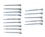 Golf Tees Etc Bamboo Funny Golf Tees For Men And Women With Slogans | Golf Stuff For Men And Women | Funny Golf Gifts For Men Golfers | Professional Mens Golf Accessories Gifts | 100 Pack (3 1/4')